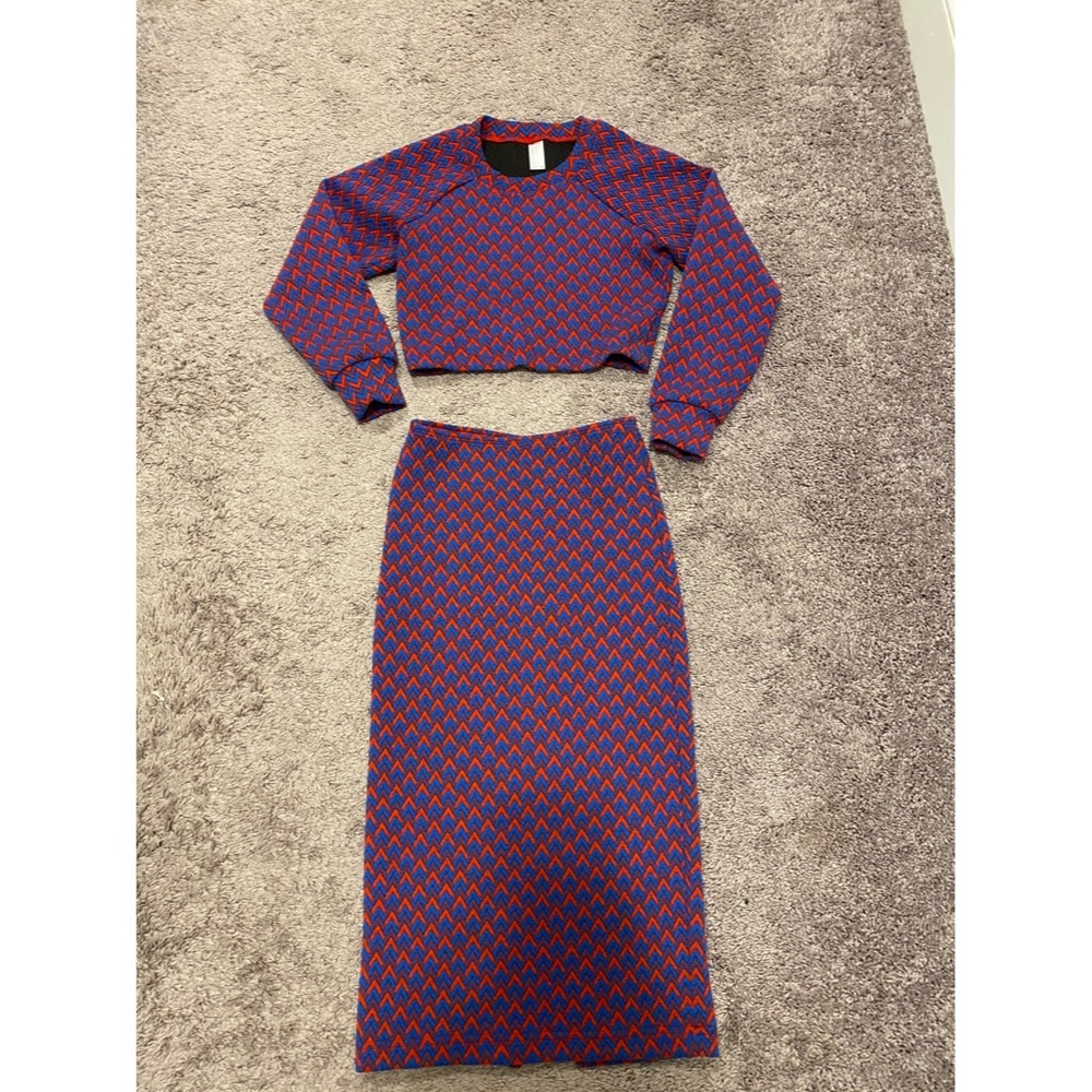 American Apparel Two-Piece Midi Skirt Set